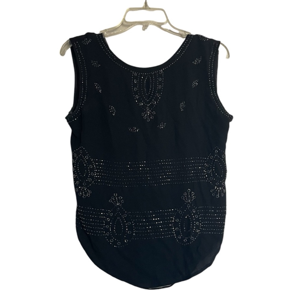 Boundary & Co. Silk Beaded Blouse